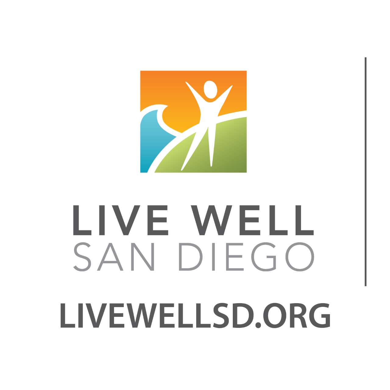 LWSD Partnership Logo (grey text, vertical, line on righthand side)
